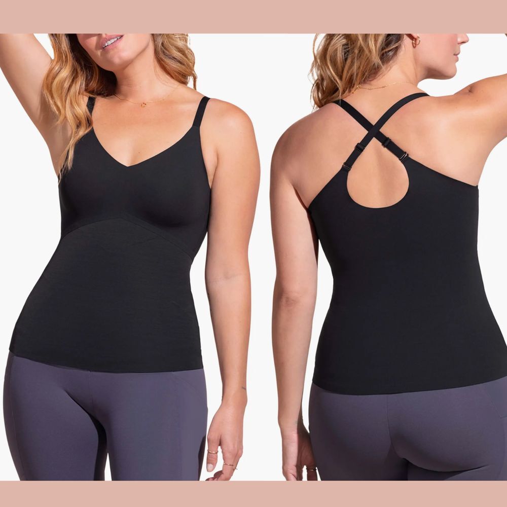 NEW $84 Honeylove [ Small‎ ] LiftWear Camisole Tank in Vamp Black #6403